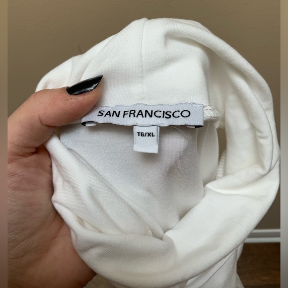 SAN FRANCISCO White Long Sleeve Turtle Neck Top Womens Size XL BRAND NEW - Picture 5 of 9